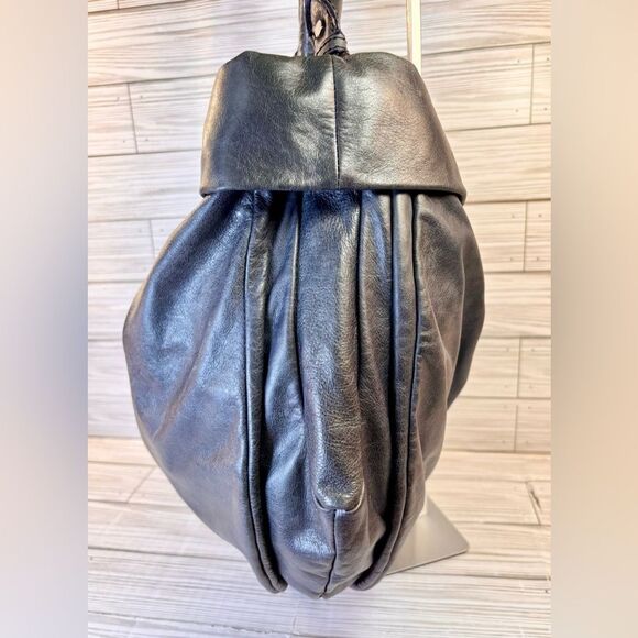 047-Marc by Marc Jacobs Smokey Gray Standard supply workwear hobo Shoulder Bag - Picture 3 of 11